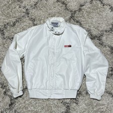 VTG Case International Harvester Swingster Jacket White Medium Made in USA 1980s