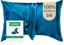 100% Pure Mulberry Silk Pillowcase 25 Momme 6A Silk With Hidden Zipper Queen