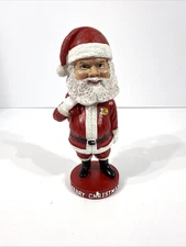 Bass Pro Shops Santa Claus Bobblehead with Bass In Bag 7.5" Tall