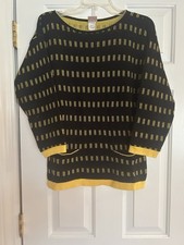 Vintage Mondi Women  s Rare Vintage Graphic Sweater Size 36 Made In Germany
