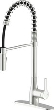 Bio Bidet FLOW Kitchen Faucet with Pull Down Sprayer - Brushed Nickel