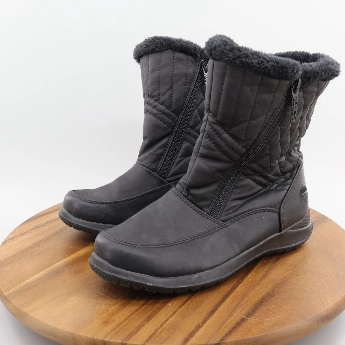 Totes Black Winter Boots for Women for sale | eBay