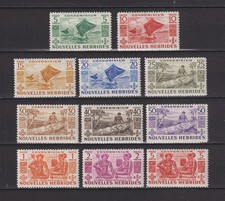 NOUVELLES  HEBRIDES  N°  144 /  154  . SERIE  COMPLETE  NEUVE  *  .  SUPERBE   .