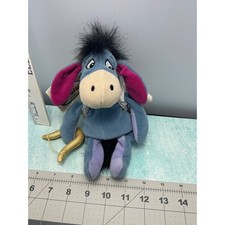 Disney Store Eeyore Cupid Mini Bean Bag Plush 9" With Tags Valentine's Day