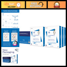 High-Quality 20 lb Copy Paper, 8.5x11, 4000 Sheets, 92 Bright, USA Made, 8 Reams