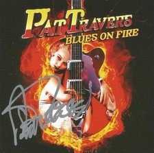 Pat Travers Autographed Blues On Fire CD
