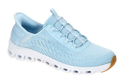 Skechers Schuhe GLIDE STEP blau Damenschuhe sportliche Slipper 104574 LTBL NEU