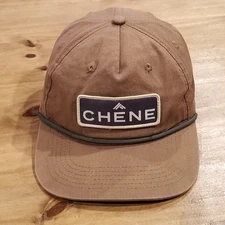 Chene Gear Hat Cap snapback Lost Hat Co. Patch Rope Brown