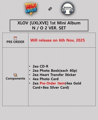 XLOV UXLXVE 1st Mini Album 2 Ver SET/2CD+2 Photo Book+2 Sticker+4