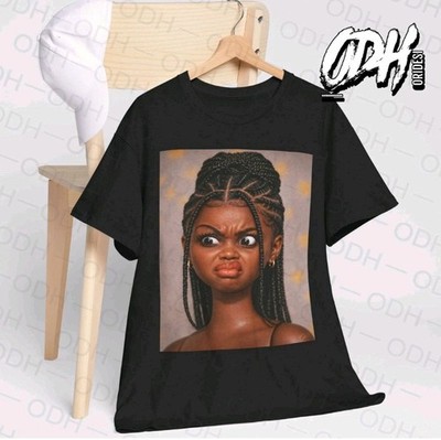Disgusted Doll Face Black Woman Meme Shirt Funny Barbie Tee