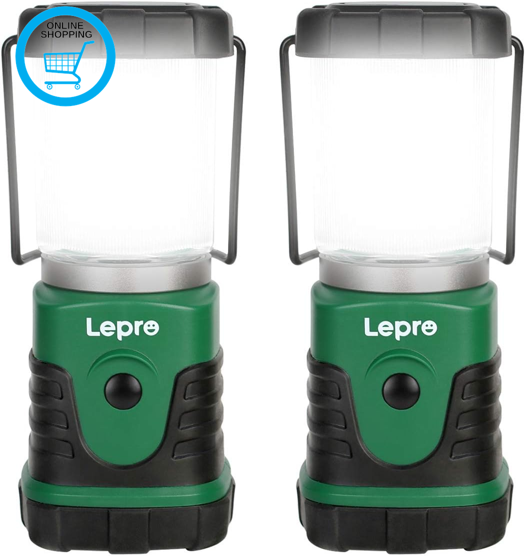 Camping Lantern Battery Powered, Portable Small Camping Tent Lights AA Battery O