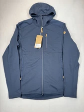 Fjallraven Men's Keb Fleece Hoodie Dark Navy New With Tags Size Medium