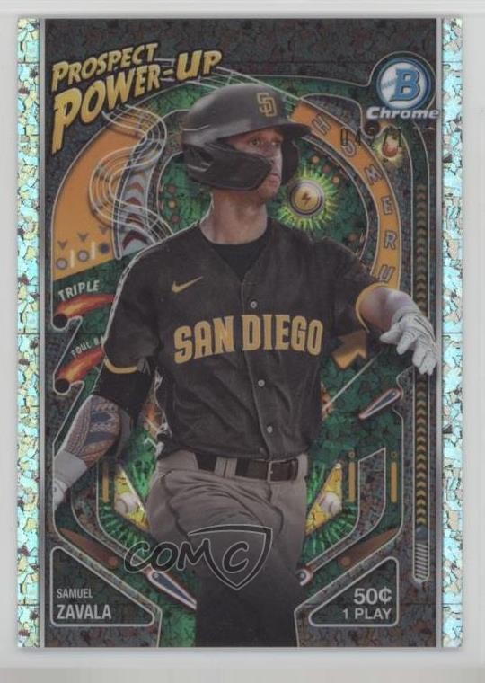 2024 Bowman Prospect Power-Up Mini-Diamond Refractor 42/150 Samuel Zavala s3g