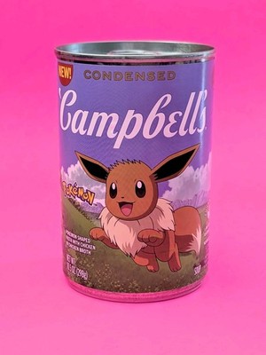 NEW! Campbells Limited Edition Pokemon Soup Cans (Lot of 4) Exp 4