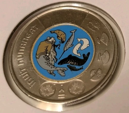 2024 CANADA $2 INUIT NUNANGAT TOONIE COLOURED COIN