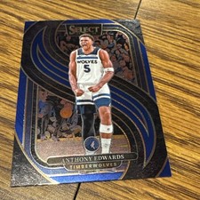2024-25 Panini Select Premier Level Anthony Edwards #130 Blue