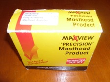 TV/RADIO MASTHEAD AMPLIFIER "MAXVIEW" UHF TV OR VHF FM RADIO UNUSED IN BOX.