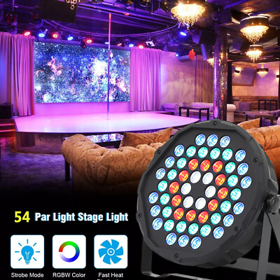 54W LED Par Scheinwerfer 54 LED Strahler RGB DMX Strobe Bühnenlicht DJ Party