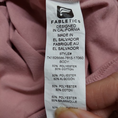 Fabletics Nicola Soft Pink Keyhole Sleeveless Athletic Top EUC - Size XL - Picture 6 of 6