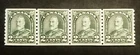 Stamps Canada Mint: #180 2c dull green Geo. V Arch Issue coil strip of 4 F+ MNH