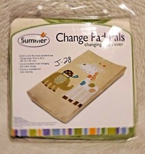 Summer Pad Pals Fleece Changing Pad Cover Baby Infant Giraffe Elephant NEW