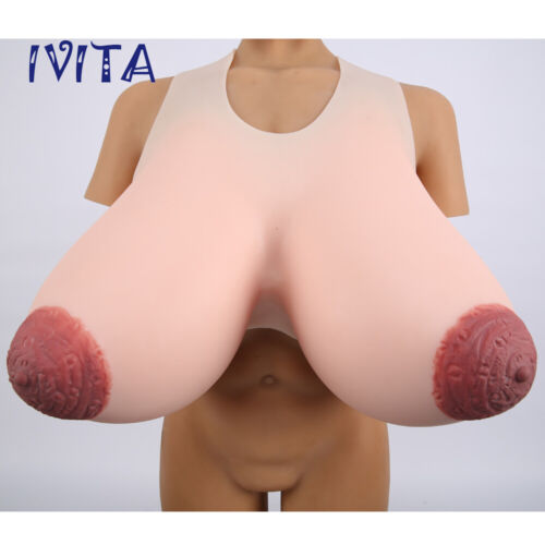 Large Areola Silicone Breast Forms Drag Queen Crossdresser 21XL Huge Boobs - Picture 1 of 10