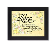 Lord Help Me to Remember Christian Religious Wall Picture 8x10 Art Print