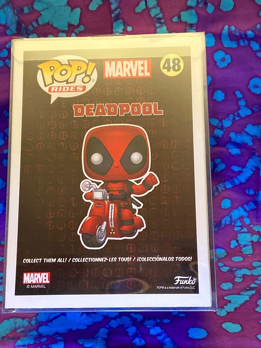 FUNKO POP! RIDES DEADPOOL ON SCOOTER #48 IN PROTECTOR | eBay