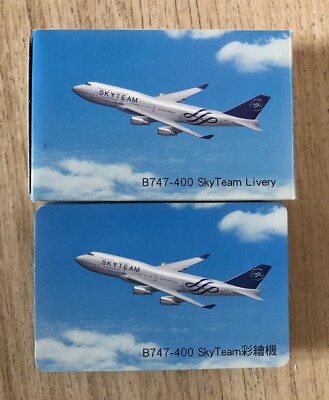 China Airlines Packung Spielkarten - B747 - 400 Sky Team Livery