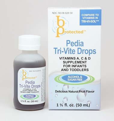 24 Pack Pedia Tri-Vite Infant and Toddler Vitamin 50mL - compares to Tri Vi Sol