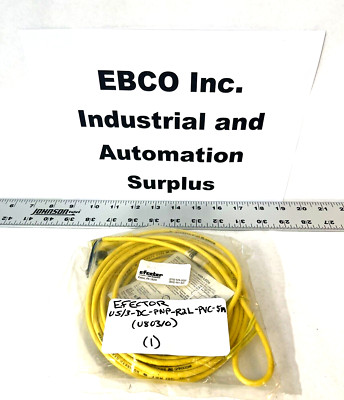 EFECTOR  CORDSET (U80310) US/3-DC-PNP-R2L-PVC-5M