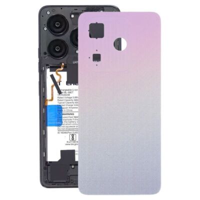 For Itel P55 A666L Battery Cover Housing Door Back Rear Case Replacement Pink