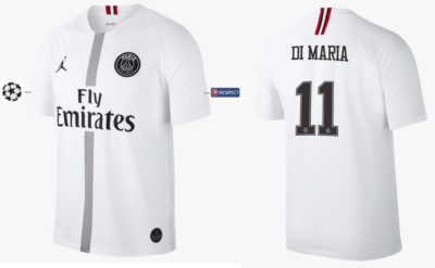 Flocage Officiel PSG 2018/2019 Di Maria - Extérieur UCL - Monblason Neuf