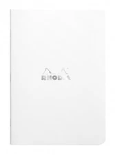 Rhodia Staplebound - Notebook - Ice - Lined - 48 Sheets - A5 Size 6 x 8.25 Inch