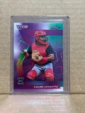 Caleb Lomavita 2024 Leaf Vivid Baseball 1/1 Pre Production Proof