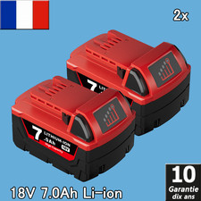 2x pour Milwaukee pour M18 Lithium 7AH 18V batterie Li-Ion 48-11-1860 48-11-1852