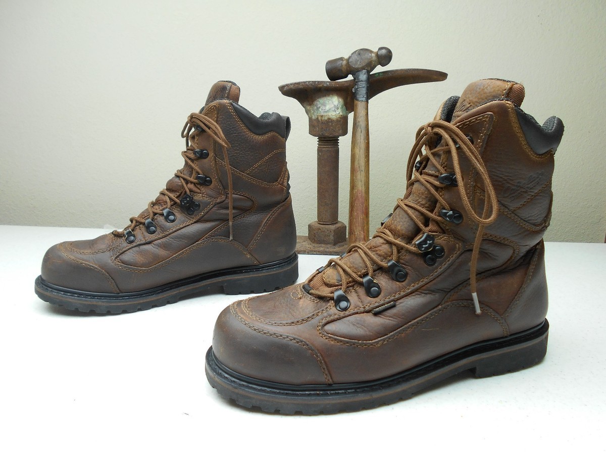 BROWN CABELAS DRY PLUS WATERPROOF STEEL TOE LACE UP LEATHER  display picture 1
