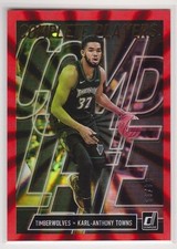 2019-20 Donruss #2 Karl-Anthony Towns Complete Players Holo Red Laser 4/99