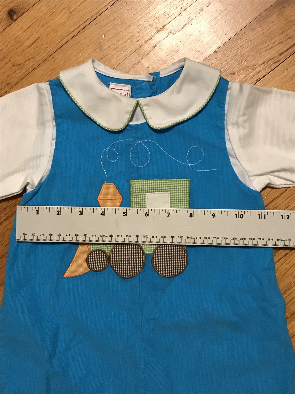 ZU by Petit Ami Train Romper 12 Months
