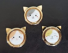 Universal Cat Phone Stand Ring 3pc Set Kitten Phone Holder