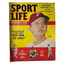 Sport Life Magazine July 1951 Jim Konstanty, Billy Goodman No Label