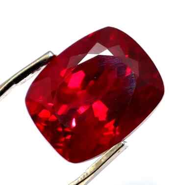 Natural 7.25 Ct Blood Red Ruby Burma Cushion Cut Certified Rare Loose Gemstone