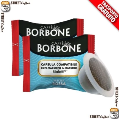 100 Cialde Capsule Caffè Borbone Miscela Red Rossa compatibili Bialetti gratis