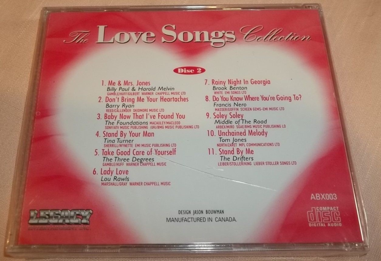 The Love Songs Collection [Box] by Various Artists (CD, 2000, 3 Discs ...