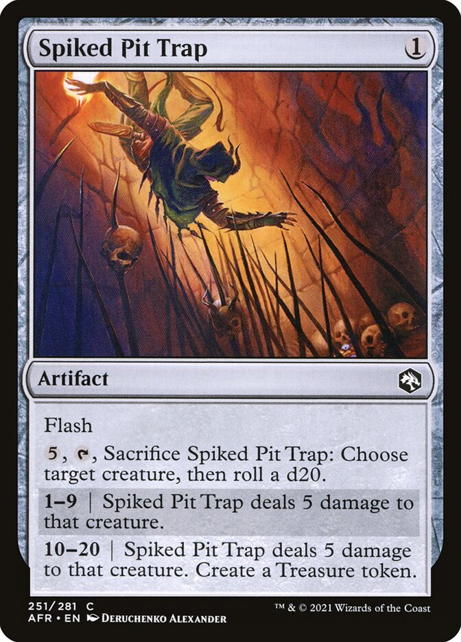 Magic the Gathering (mtg): AFR: Spike Pit Trap - Foil | eBay