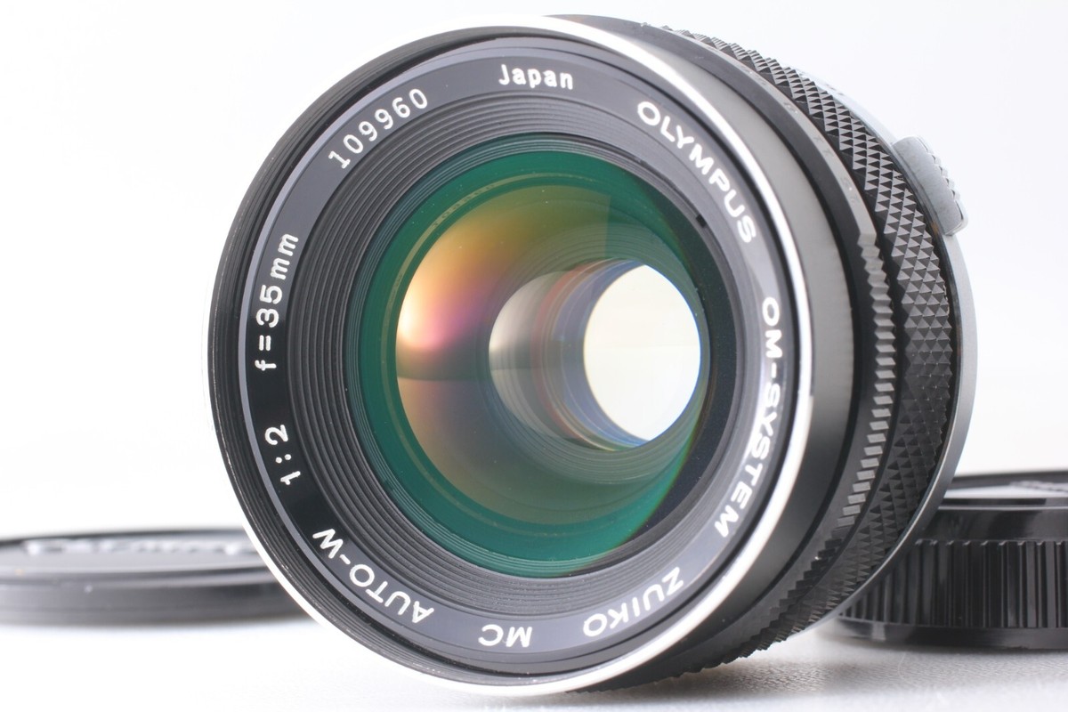 オリンパス MC AUTO-W zuiko 35mm f/2 フード付き オリンパス MC AUTO-W zuiko 35mm f/2 フード付き Exc++++ w
