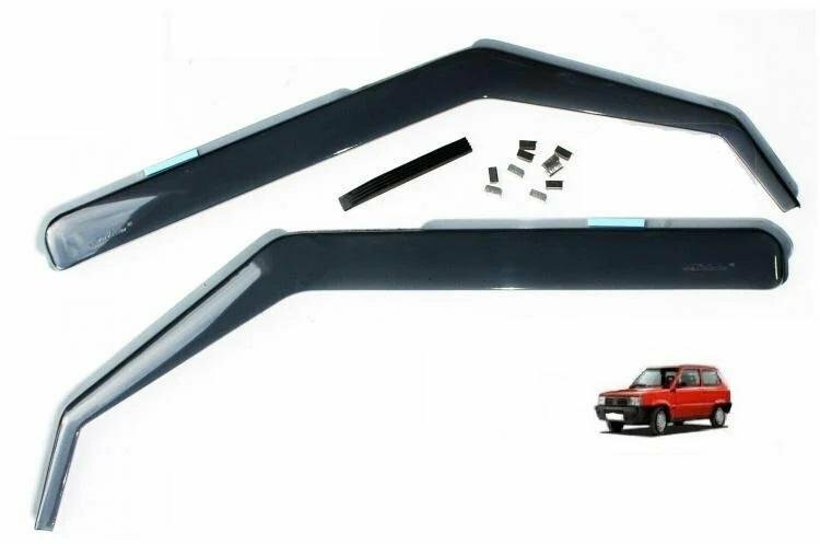 Deflettori D'Aria Per Finestrini VW T4 1990-2003 - Set Di 2 Nero Da Incollare | Protezione Da Pioggia E Vento Per Furgoni - Foto 9
