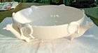 Vintage Pink Milk Glass Bowl with Pheasant Feet-Jeanette Glass-1940's**ON SALE**