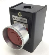 A-B 800H-1HZ E-Stop Black Enclosure, w/800T-FXT Switch & 800T-XD4 Contacts