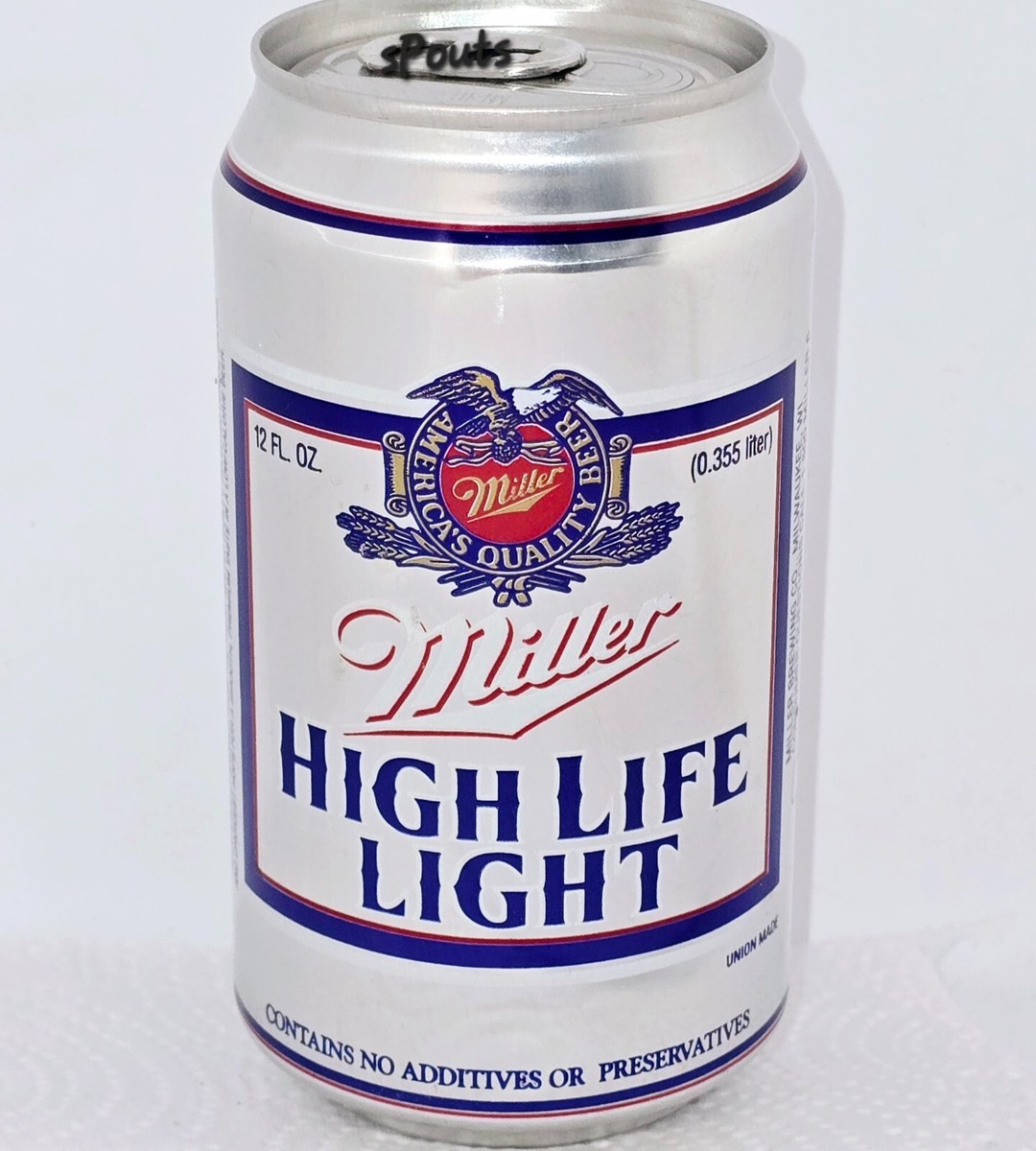 1994 SILVER MILLER HIGH LIFE LIGHT BLUE GOLD EAGLE MILWAUKEE